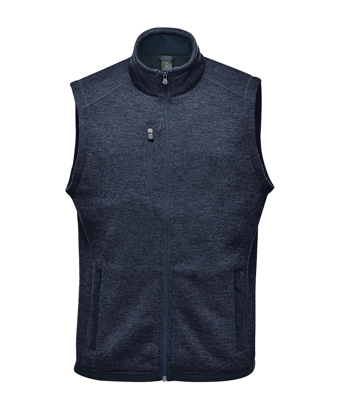 Stormtech Avalante Fleece Vest ST206 - Navy Heather - Customisable Bodywarmers