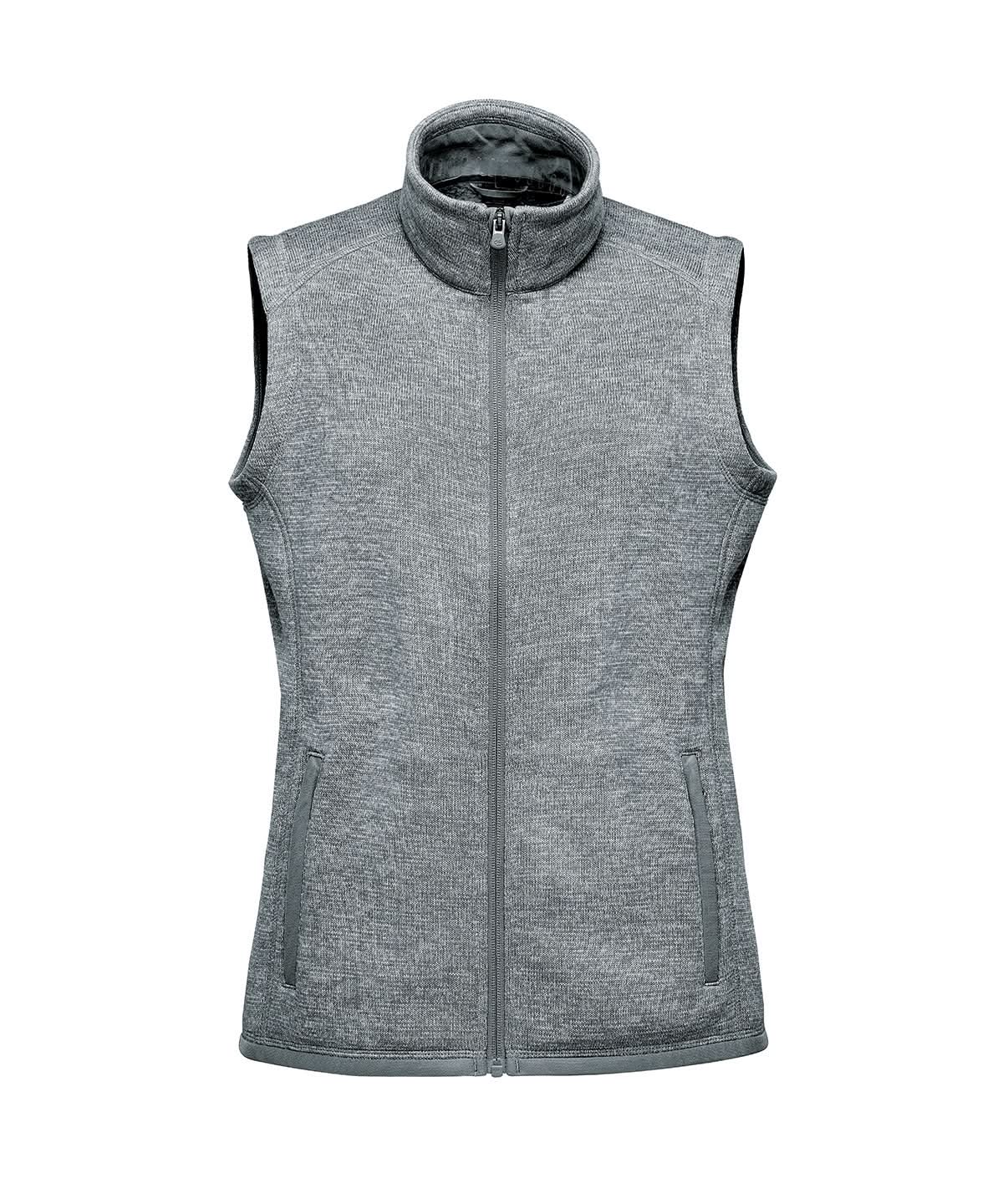 Stormtech Womens Avalante Fleece Vest ST207 - Granite Heather - Customisable Bodywarmers
