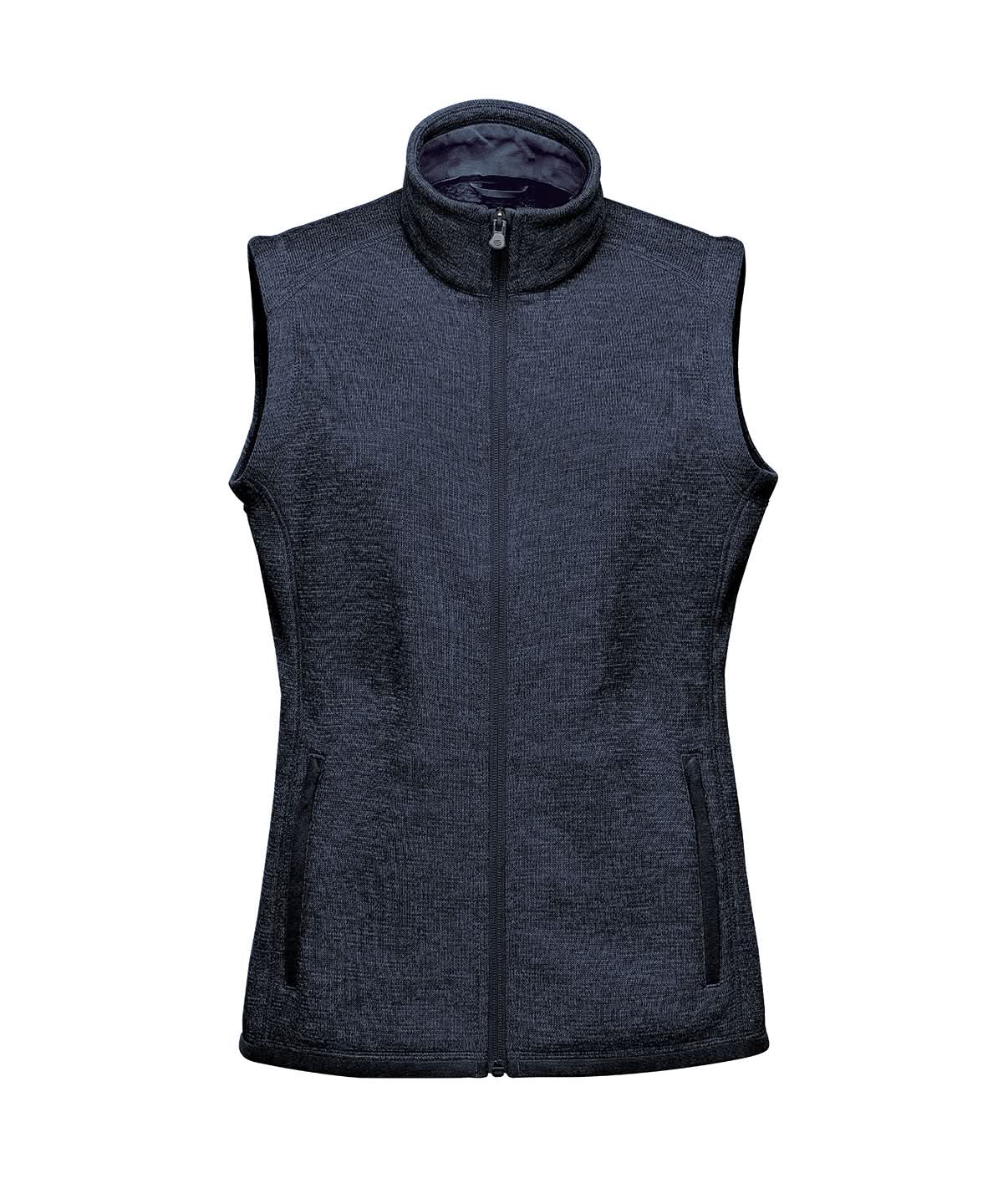 Stormtech Womens Avalante Fleece Vest ST207 - Navy Heather - Customisable Bodywarmers