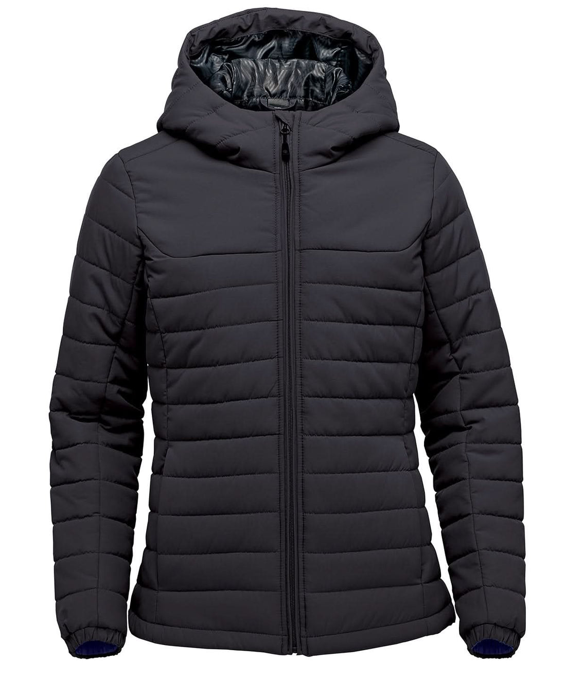 Stormtech WomenS Nautilus Quilted Hooded Jacket ST213 - Black - Customisable Jacket
