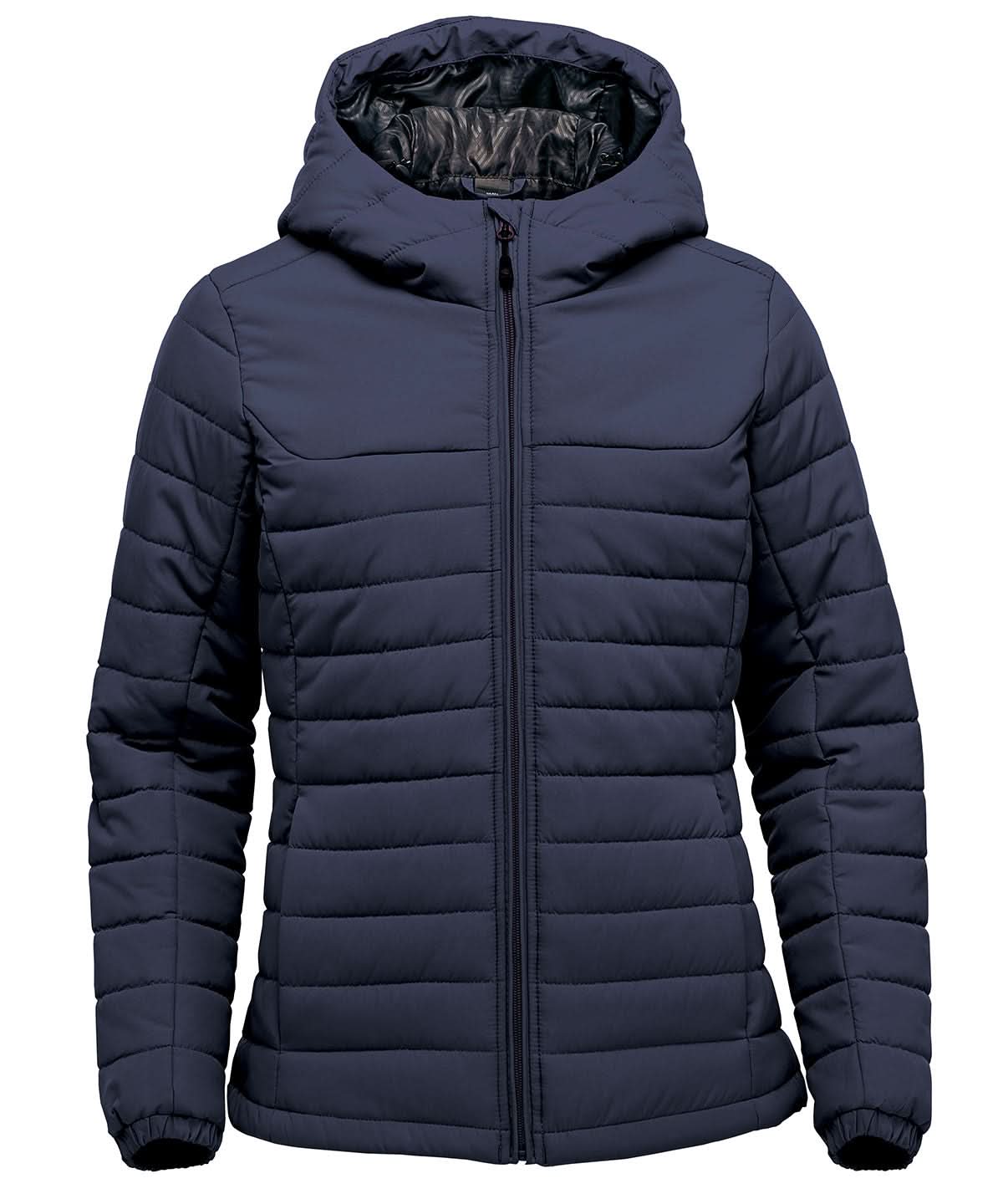 Stormtech WomenS Nautilus Quilted Hooded Jacket ST213 - Navy - Customisable Jacket