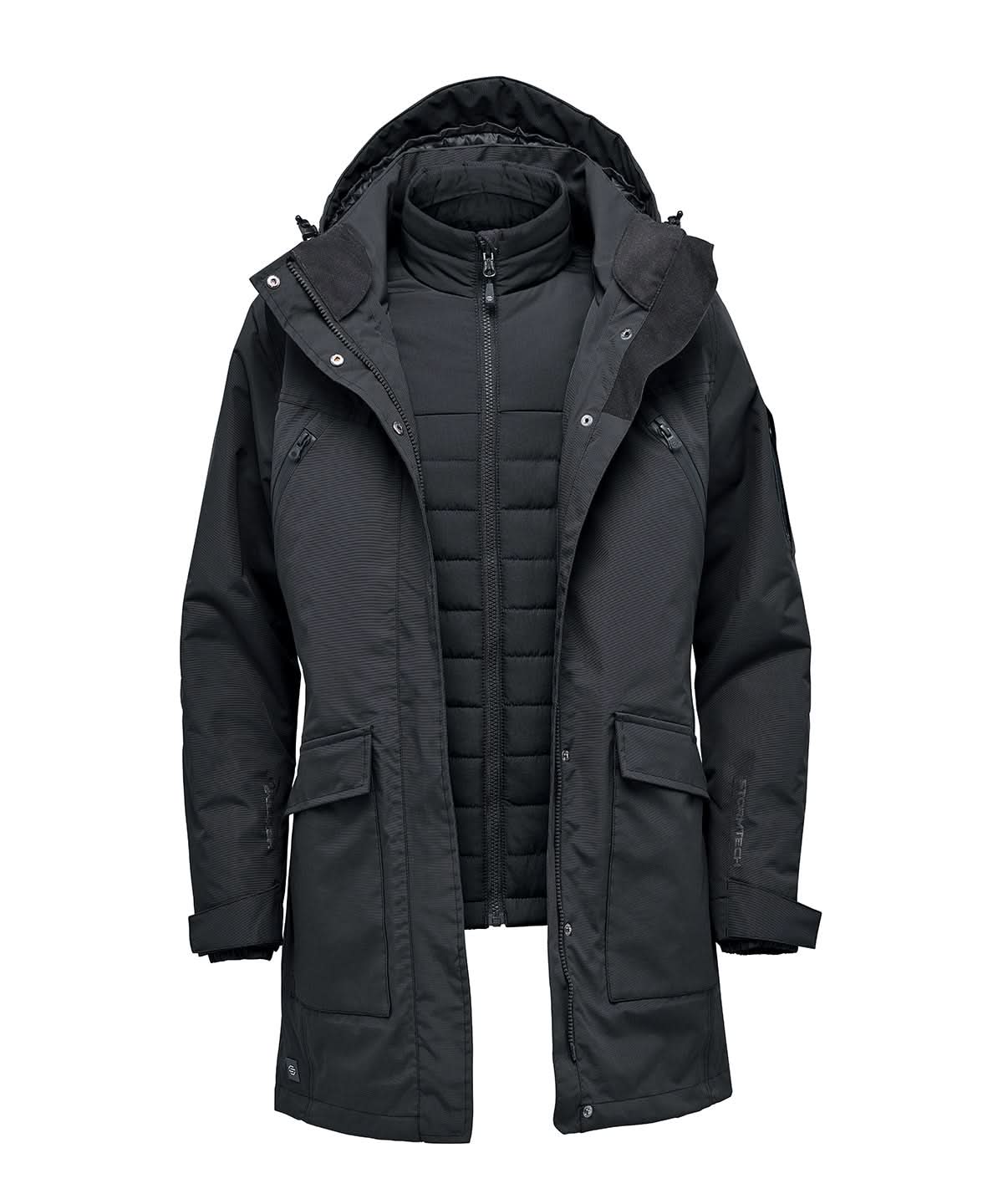 Stormtech WomenS Fairbanks 5 In 1 Parka ST217 - Black - Customisable Jacket