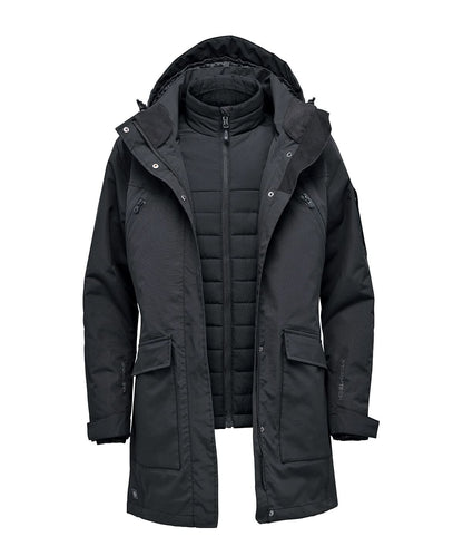 Stormtech WomenS Fairbanks 5 In 1 Parka ST217 - Black - Customisable Jacket