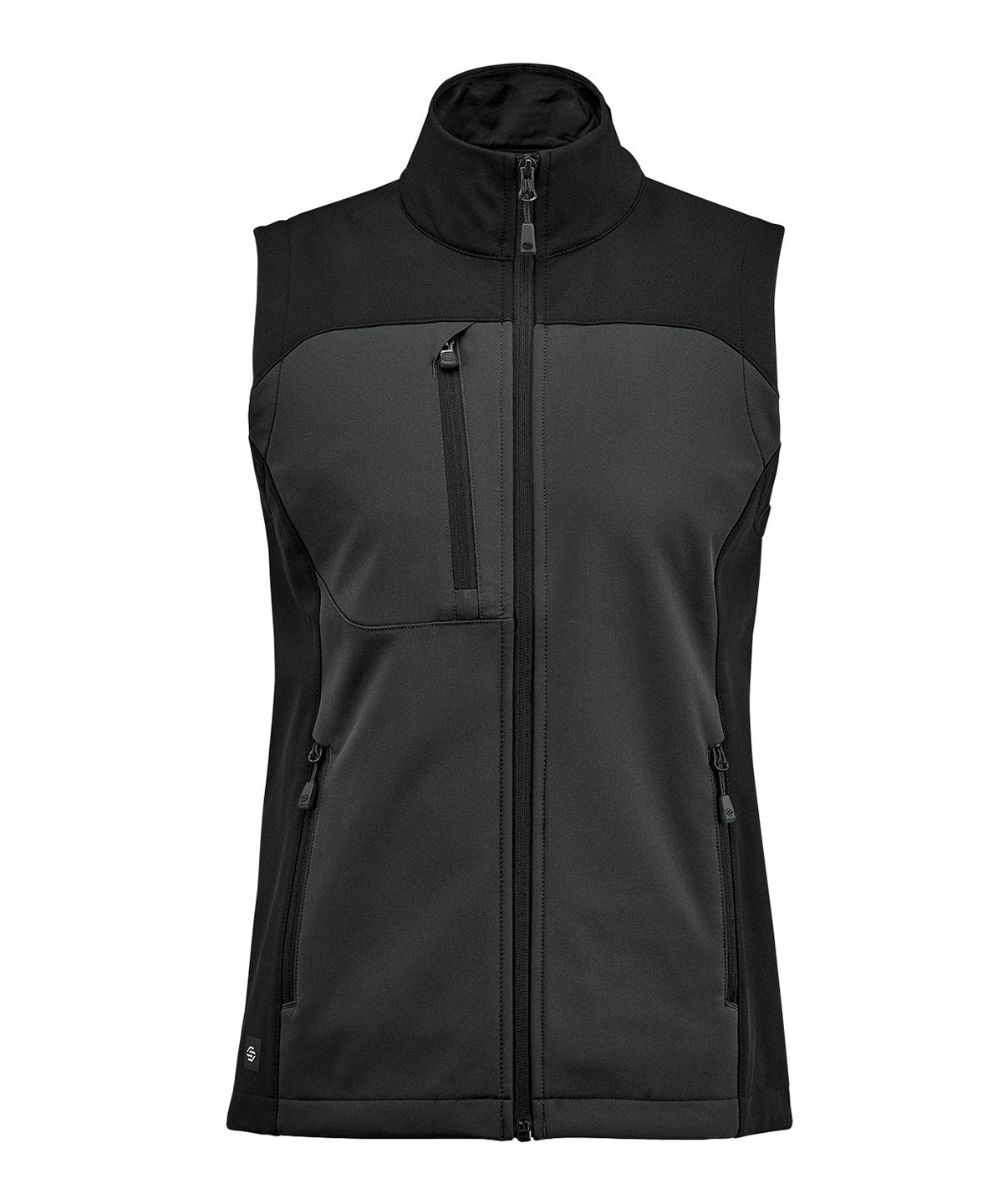 Women’s Cascades softshell vest - ST241 - Dolphin Black* - Customisable Gilets &amp; Body Warmers