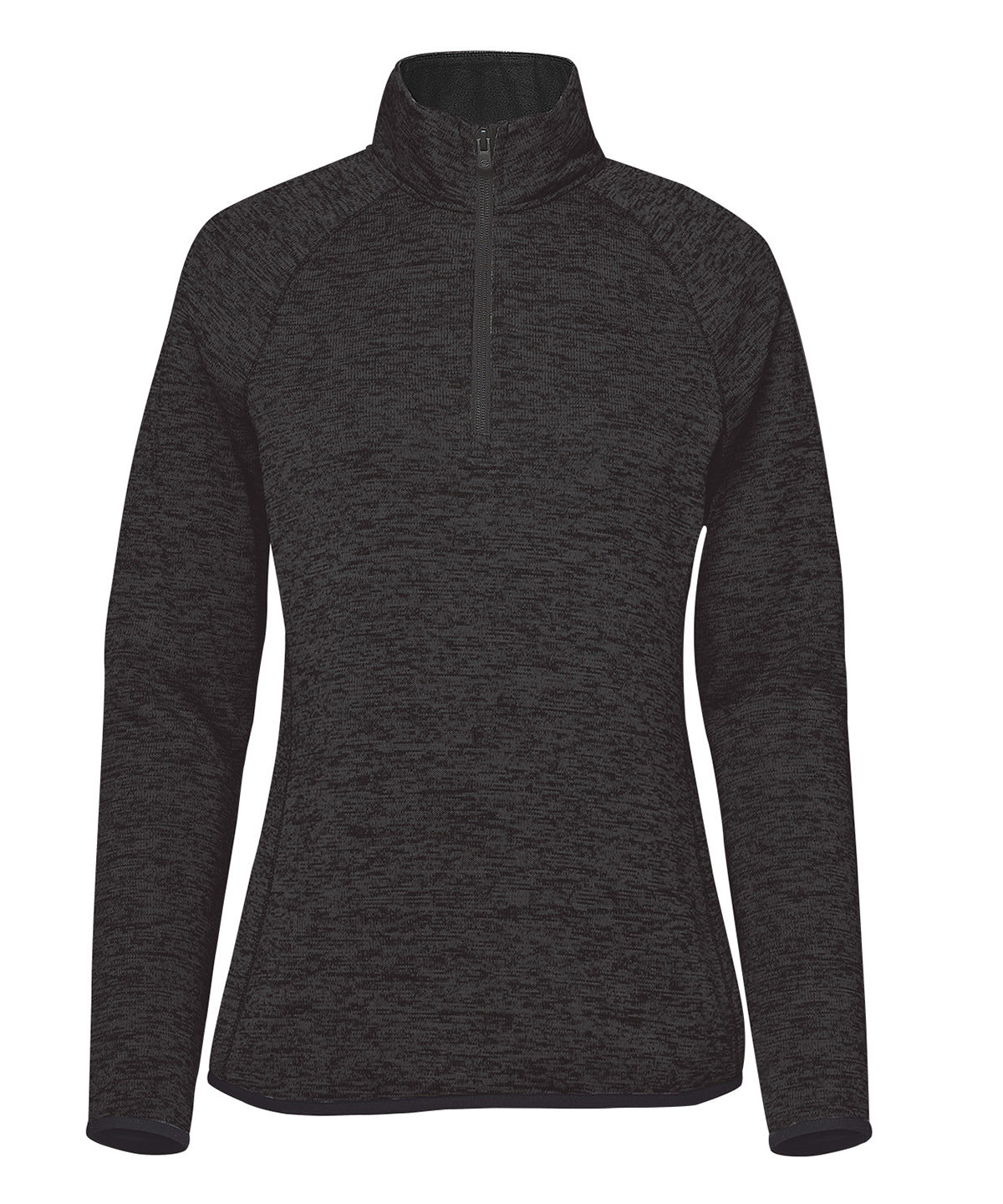 Women’s Yosemite ½-zip pullover - ST253 - Black Heather - Customisable Sports Overtops