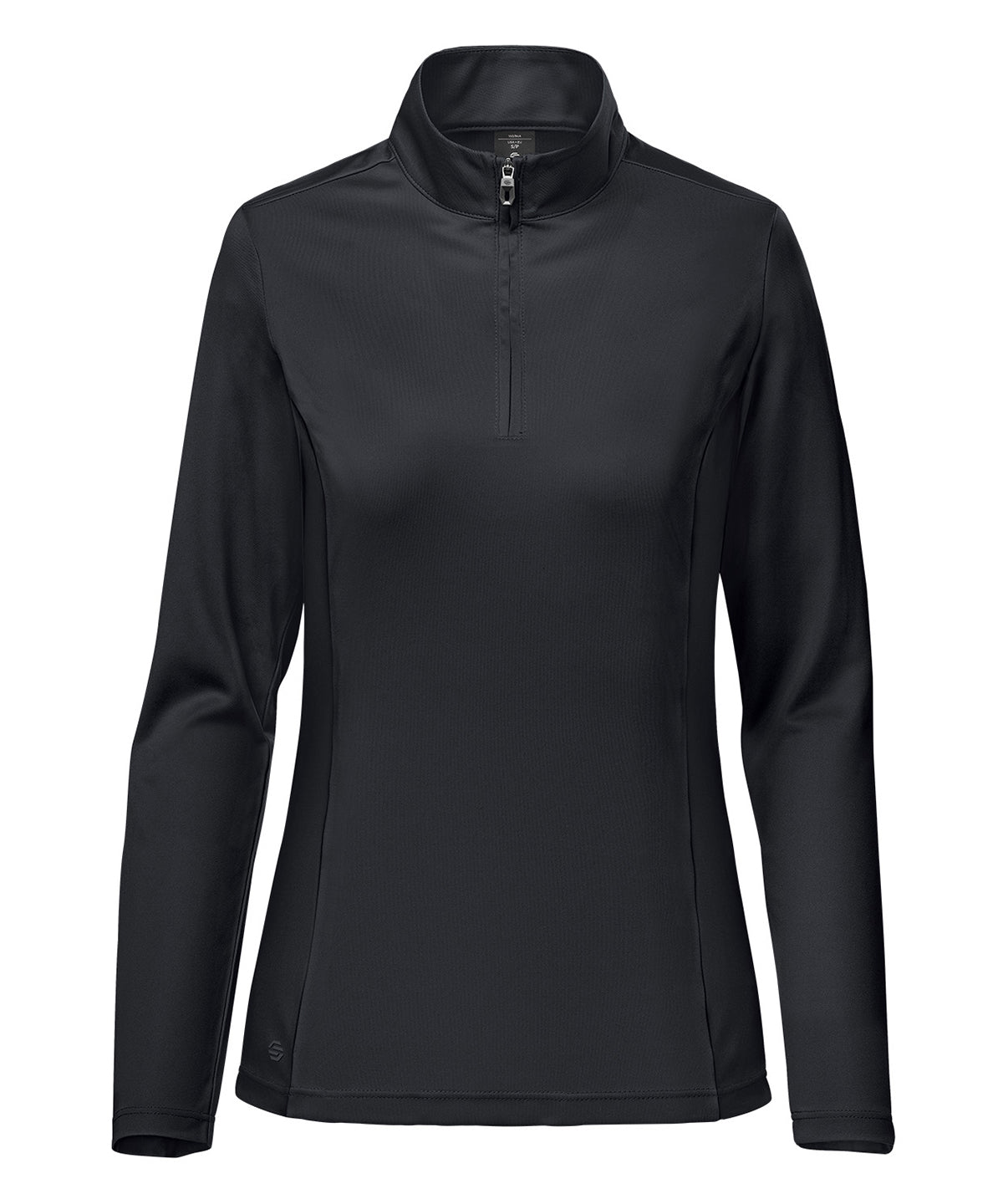 Women’s Monterey 1/4-zip pullover - ST255 - Black - Customisable Sports Overtops