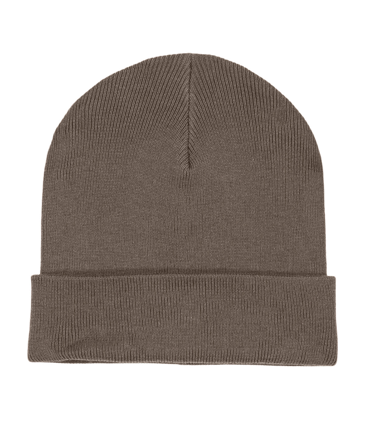 Rib beanie in unisex fit (STAU772) - SX146 - Mocha One size - Customisable Beanies