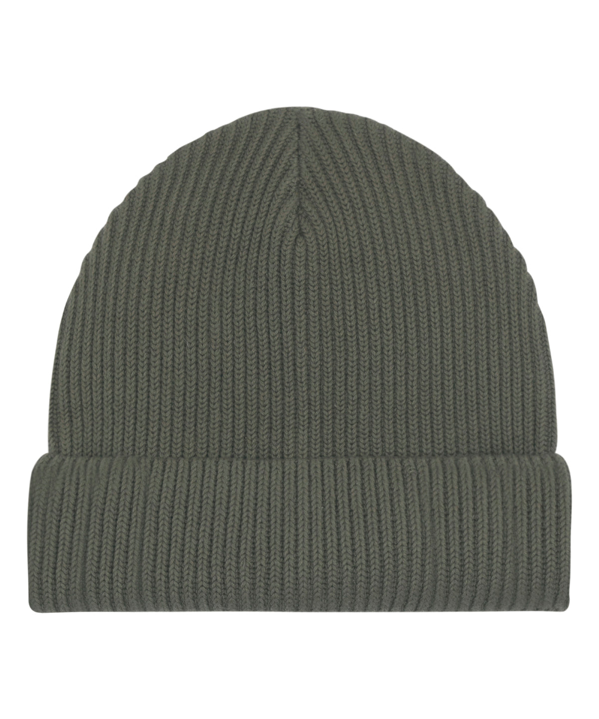 Fisherman beanie in unisex fit (STAU771) - SX147 - Khaki One size - Customisable Beanies