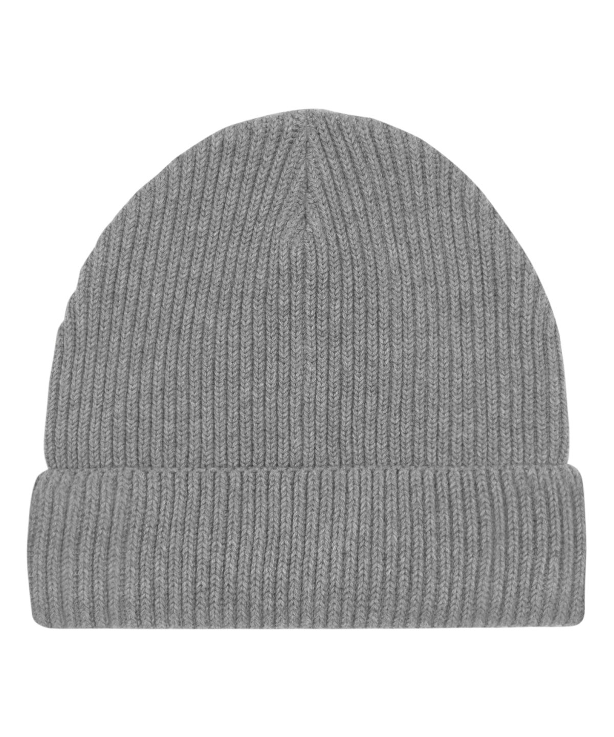 Fisherman beanie in unisex fit (STAU771) - SX147 - Mid Heather Grey One size - Customisable Beanies