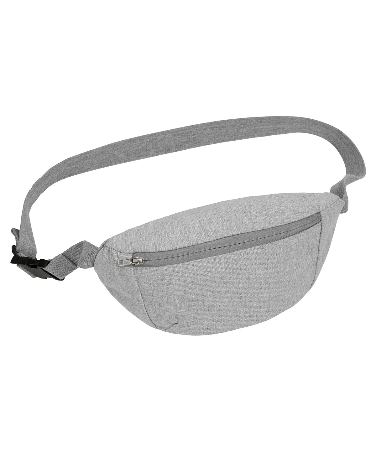 Hip bag with canvas fabric (STAU891) - SX161 - Heather Grey One size - Customisable Bags