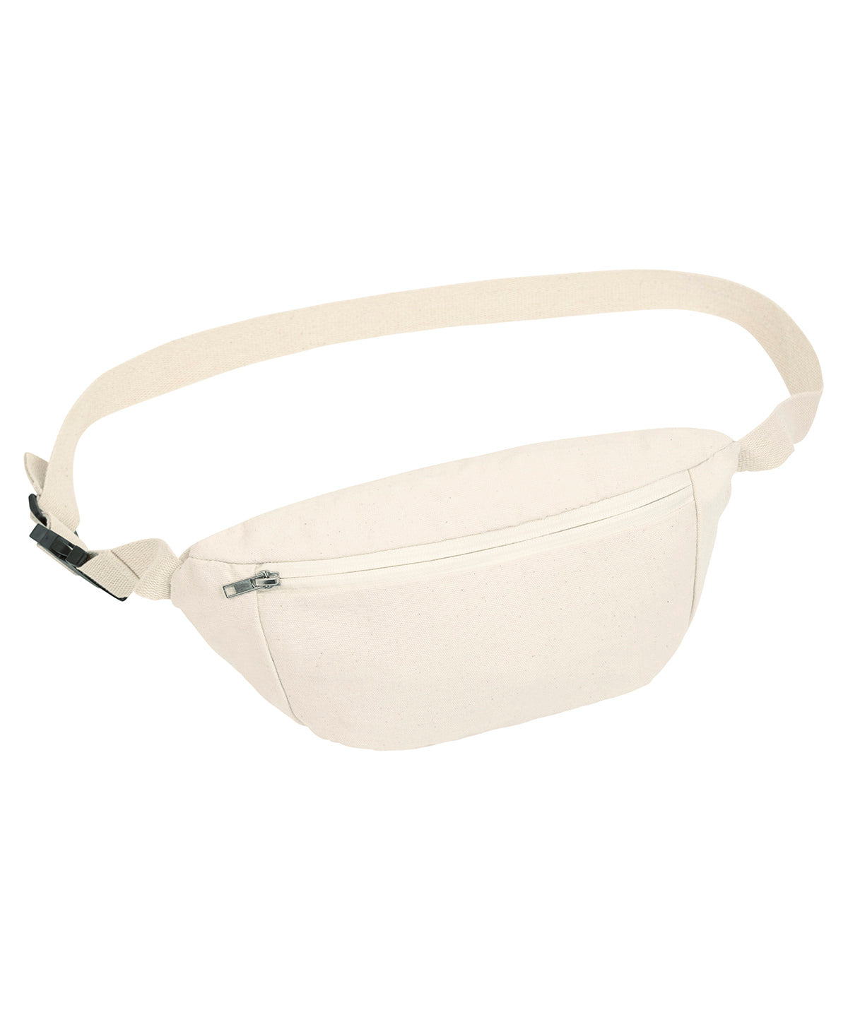 Hip bag with canvas fabric (STAU891) - SX161 - Natural One size - Customisable Bags