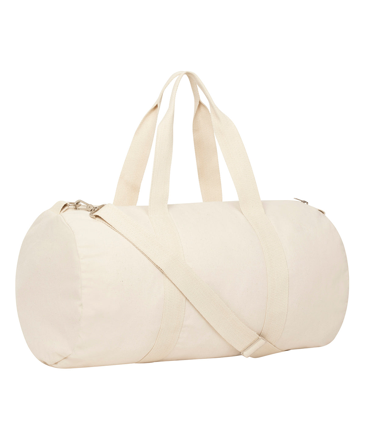 Duffle bag with canvas fabric (STAU892) - SX162 - Natural One size - Customisable Bags