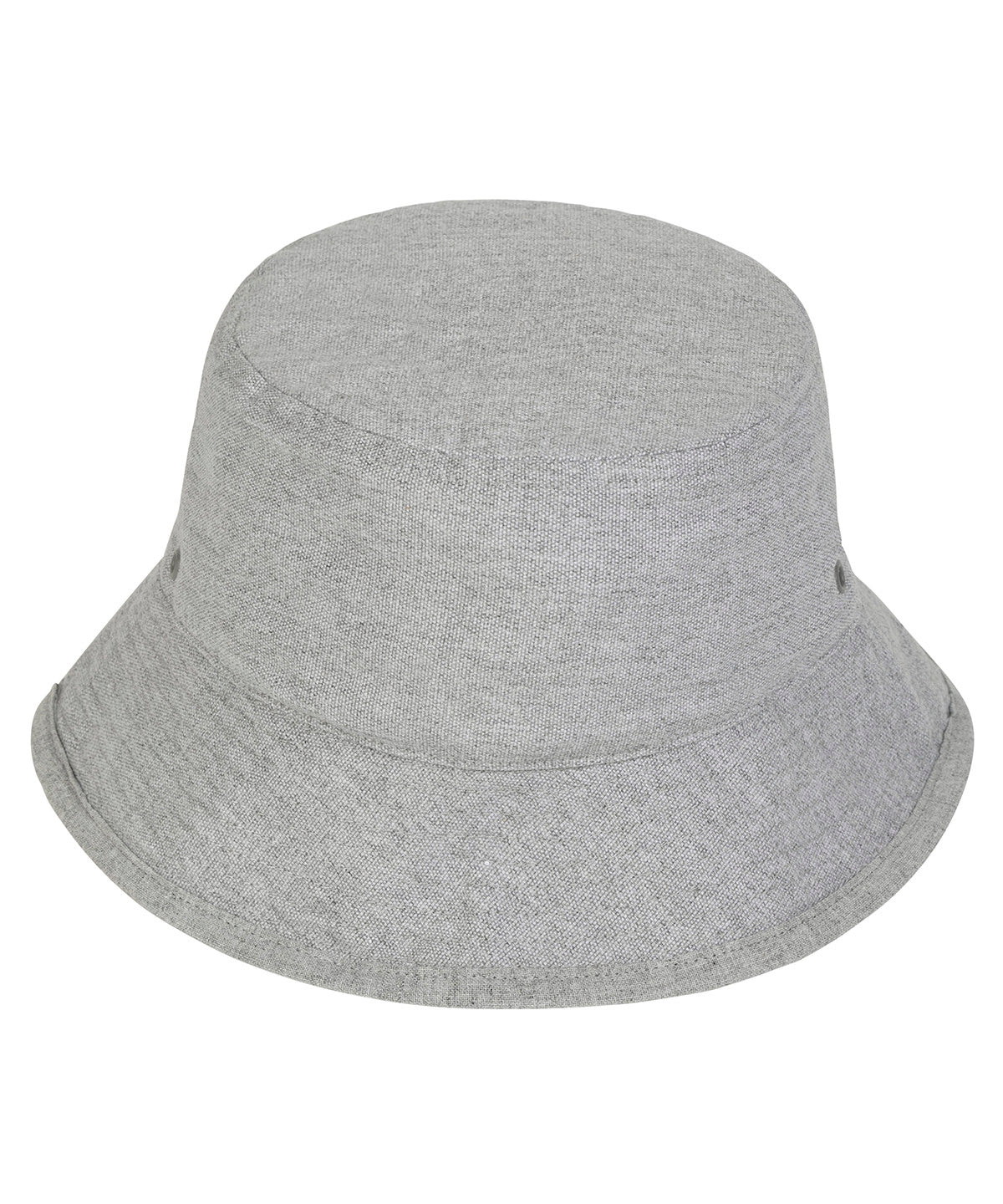 Bucket hat with metal eyelets (STAU893) - SX163 - Heather Grey - Customisable Hats