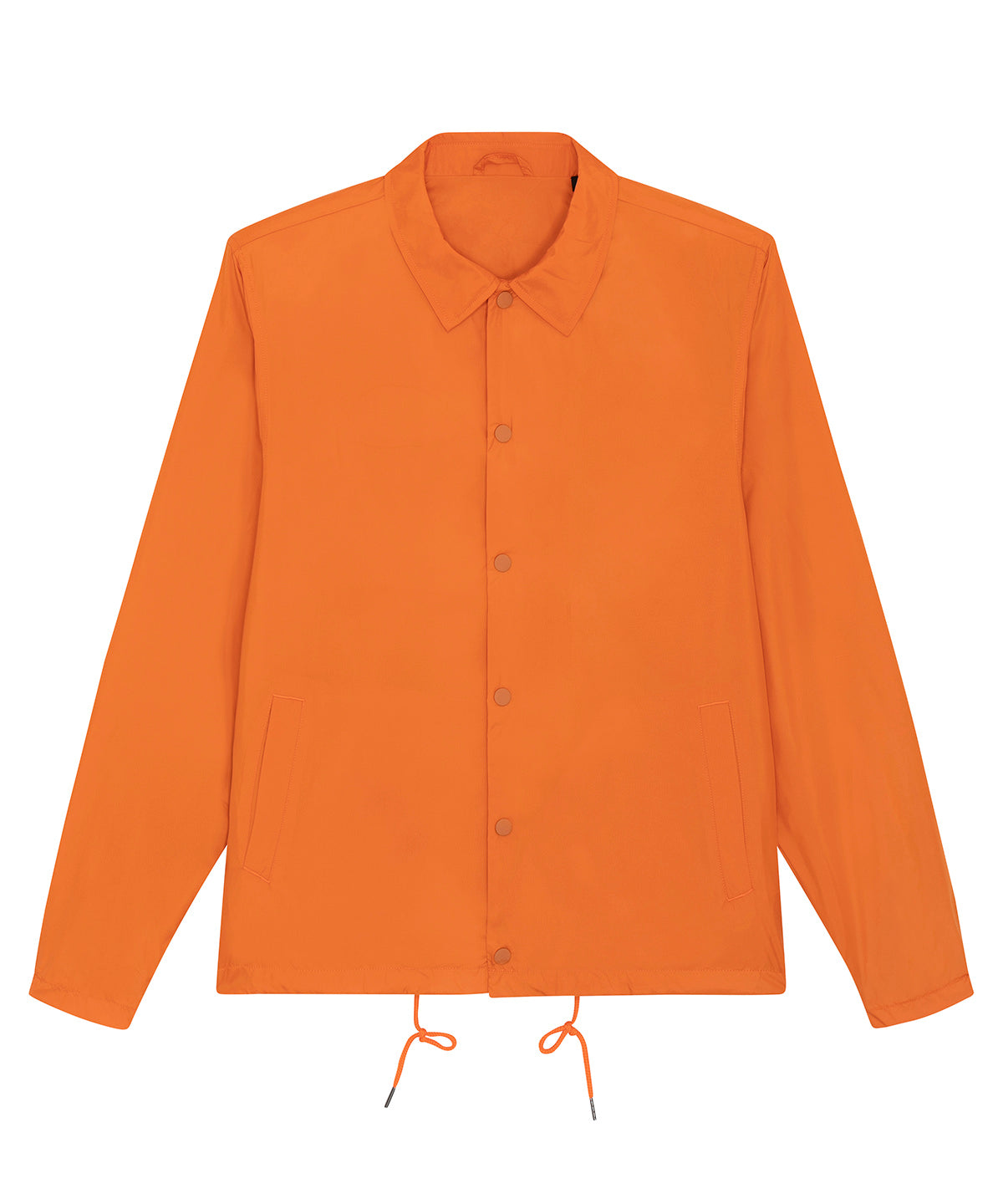 Coacher casual jacket (STJU833) - SX176 - Flame Orange - Customisable Jackets
