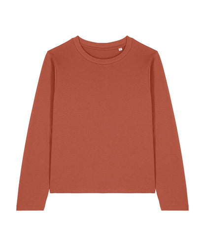 Stanley/Stella Stella Muser long sleeve STTW219 SX262 - Heritage Brown - Customisable T-Shirt