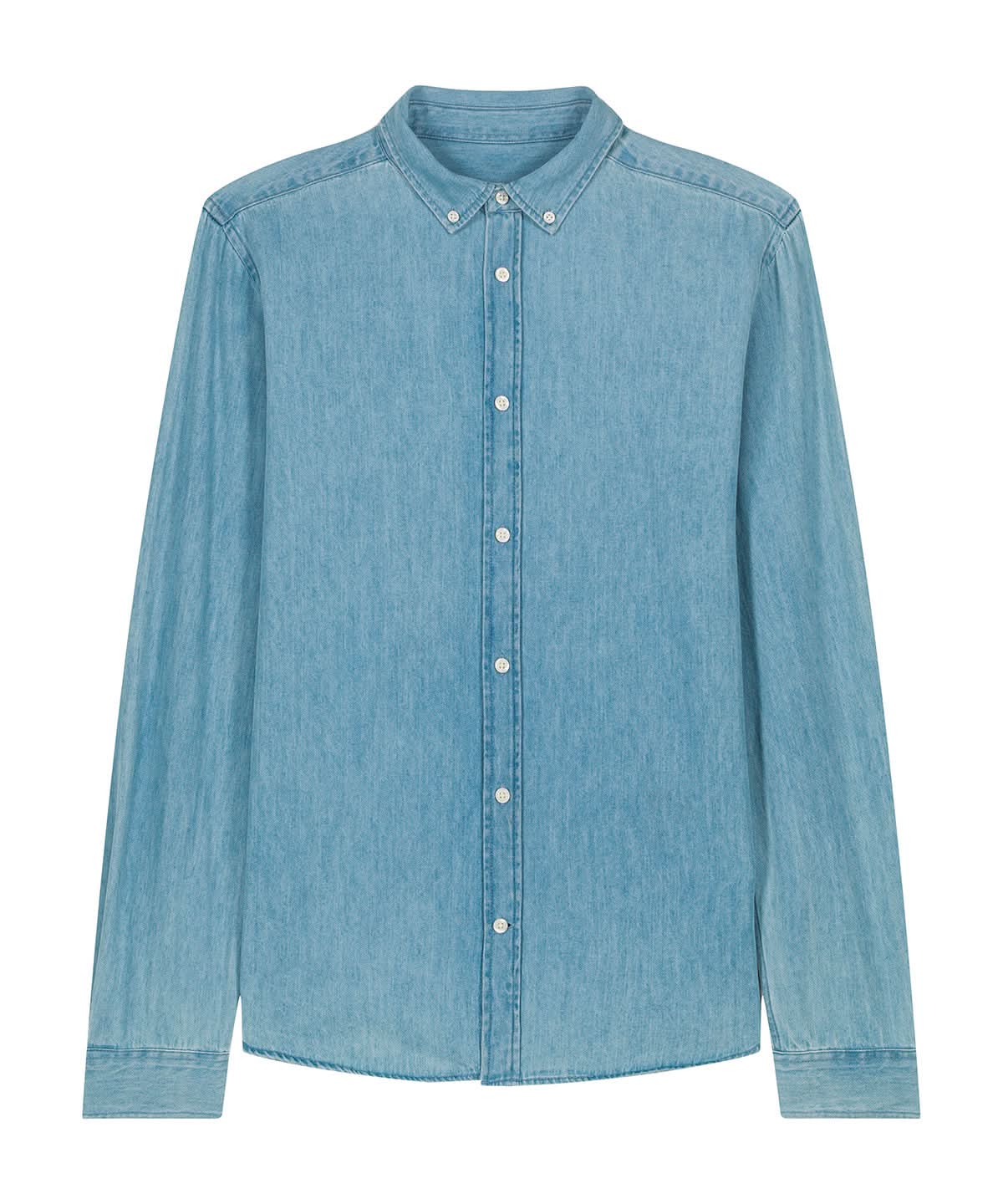 Stanley/Stella Stanley denim shirt STWM967 SX267 - Light Wash - Customisable T-Shirt