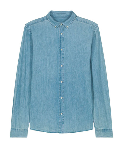 Stanley/Stella Stanley denim shirt STWM967 SX267 - Light Wash - Customisable T-Shirt