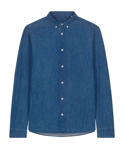 Stanley/Stella Stanley denim shirt STWM967 SX267 - Mid Wash - Customisable T-Shirt