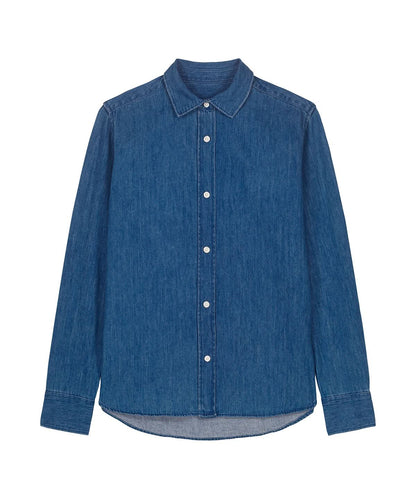 Stanley/Stella Stella denim shirt STWW970 SX268 - Mid Wash - Customisable Shirts