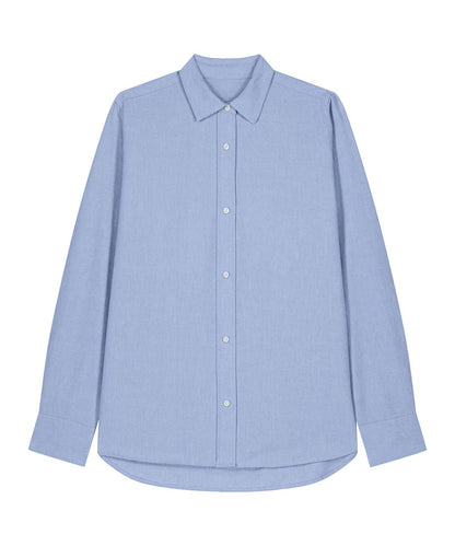 Stanley/Stella Stella Oxford shirt STWW971 SX270 - Blue Oxford - Customisable Shirts