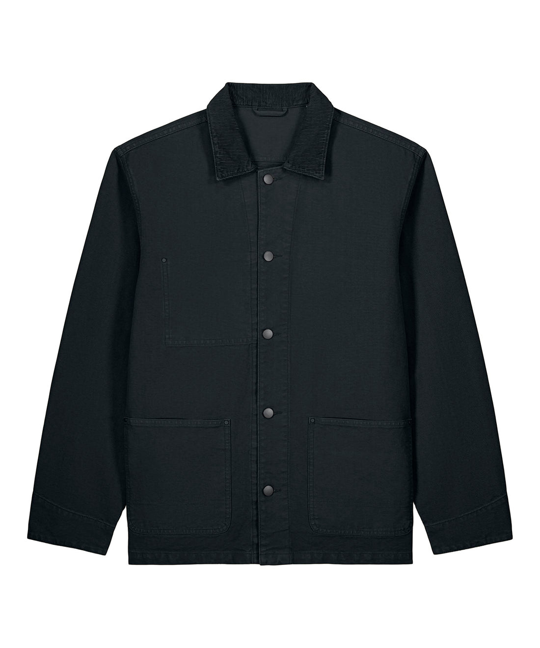 Chore jacket (STJU294) - SX318 - Garment Dyed Black - Customisable Jackets