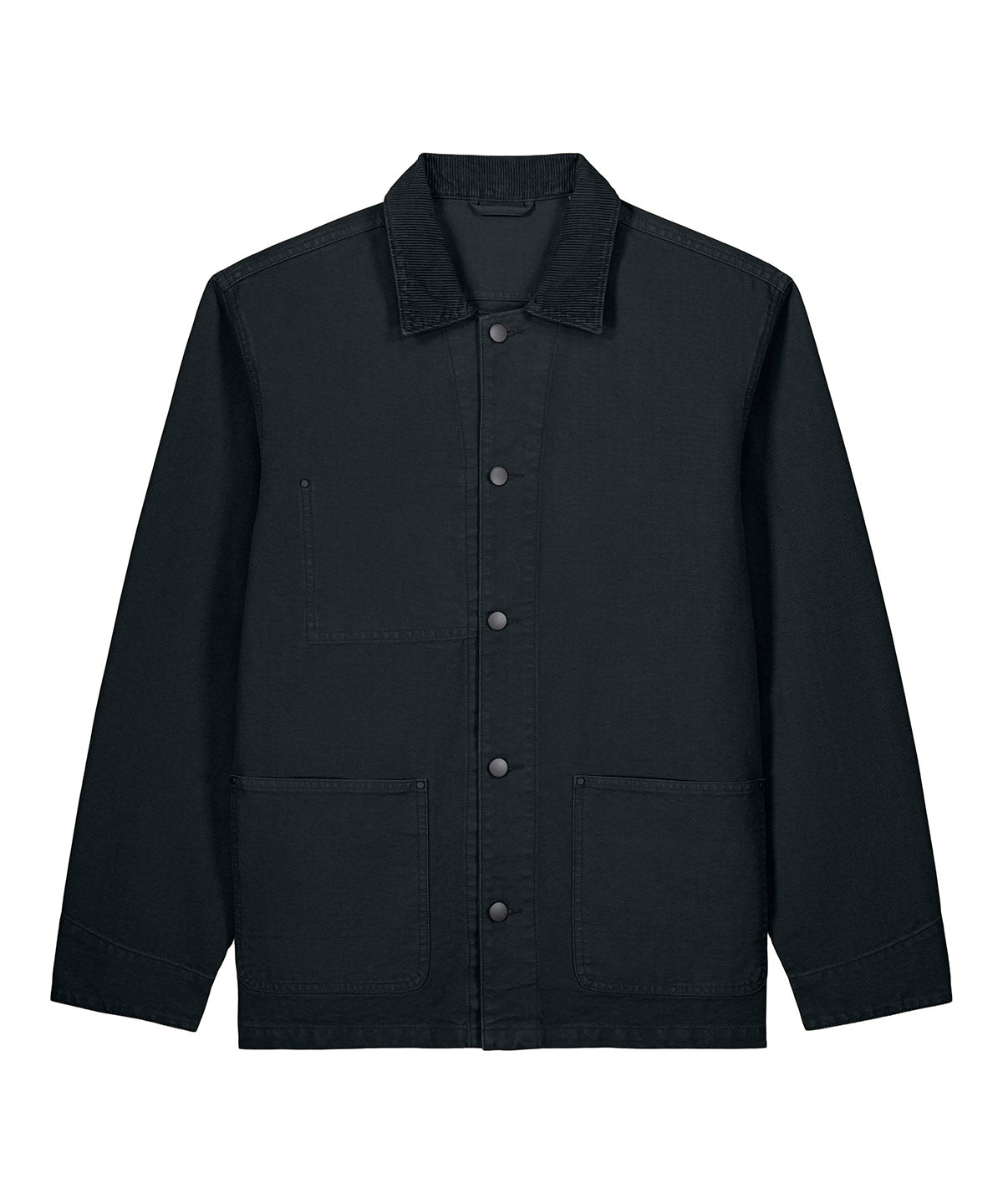 Chore jacket (STJU294) - SX318 - Garment Dyed Black - Customisable Jackets