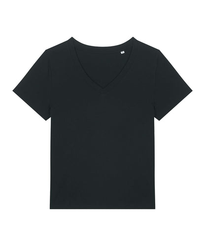 Stanley/Stella Womens Stella Isla v neck t shirt STTW176 SX720 - Black - Customisable T-Shirt