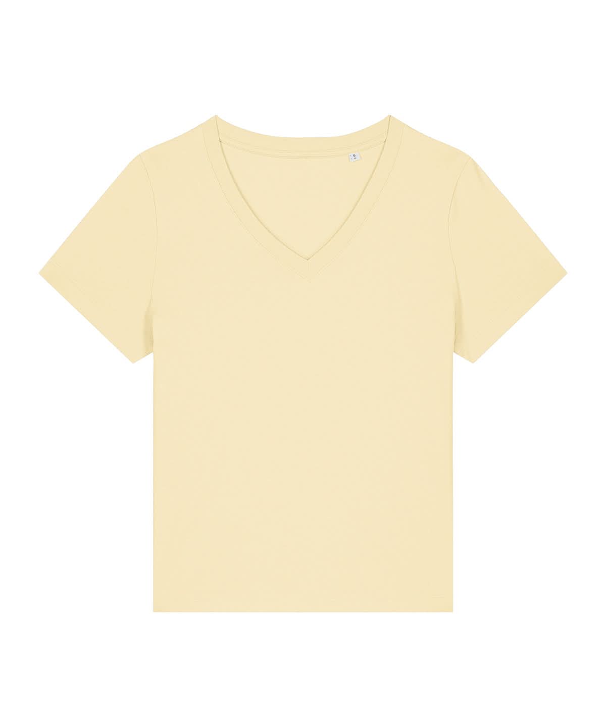 Stanley/Stella Womens Stella Isla v neck t shirt STTW176 SX720 - Butter - Customisable T-Shirt