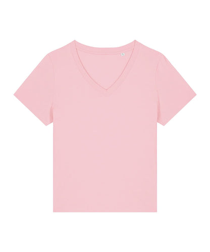 Stanley/Stella Womens Stella Isla v neck t shirt STTW176 SX720 - Cotton Pink - Customisable T-Shirt