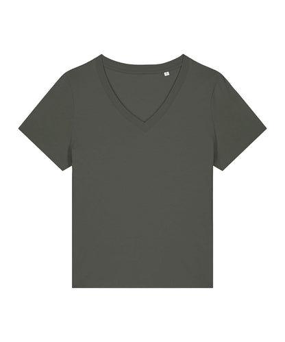 Stanley/Stella Womens Stella Isla v neck t shirt STTW176 SX720 - Khaki - Customisable T-Shirt