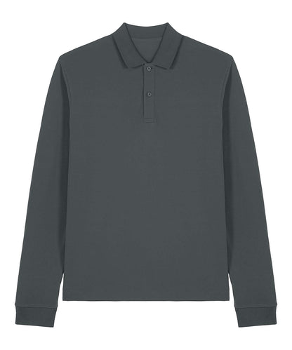 Stanley/Stella Prepster 20 long sleeve STPU223 SX727 - Anthracite - Customisable Polos