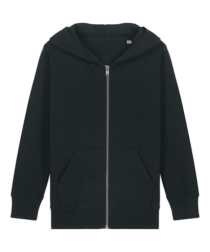 Stanley/Stella Kids Mini Cultivator 20 iconic zip thru hoodie sweatshirt STSK182 SX749 - Black - Customisable Hoodies