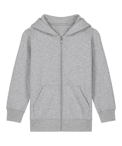 Stanley/Stella Kids Mini Cultivator 20 iconic zip thru hoodie sweatshirt STSK182 SX749 - Heather Grey - Customisable Hoodies