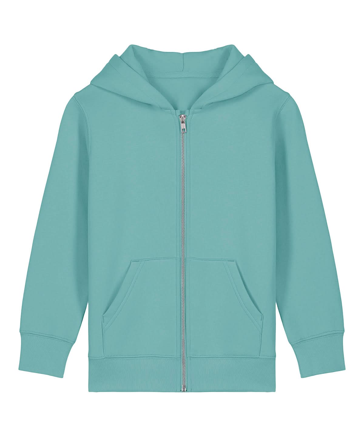 Stanley/Stella Kids Mini Cultivator 20 iconic zip thru hoodie sweatshirt STSK182 SX749 - Teal Monstera - Customisable Hoodies