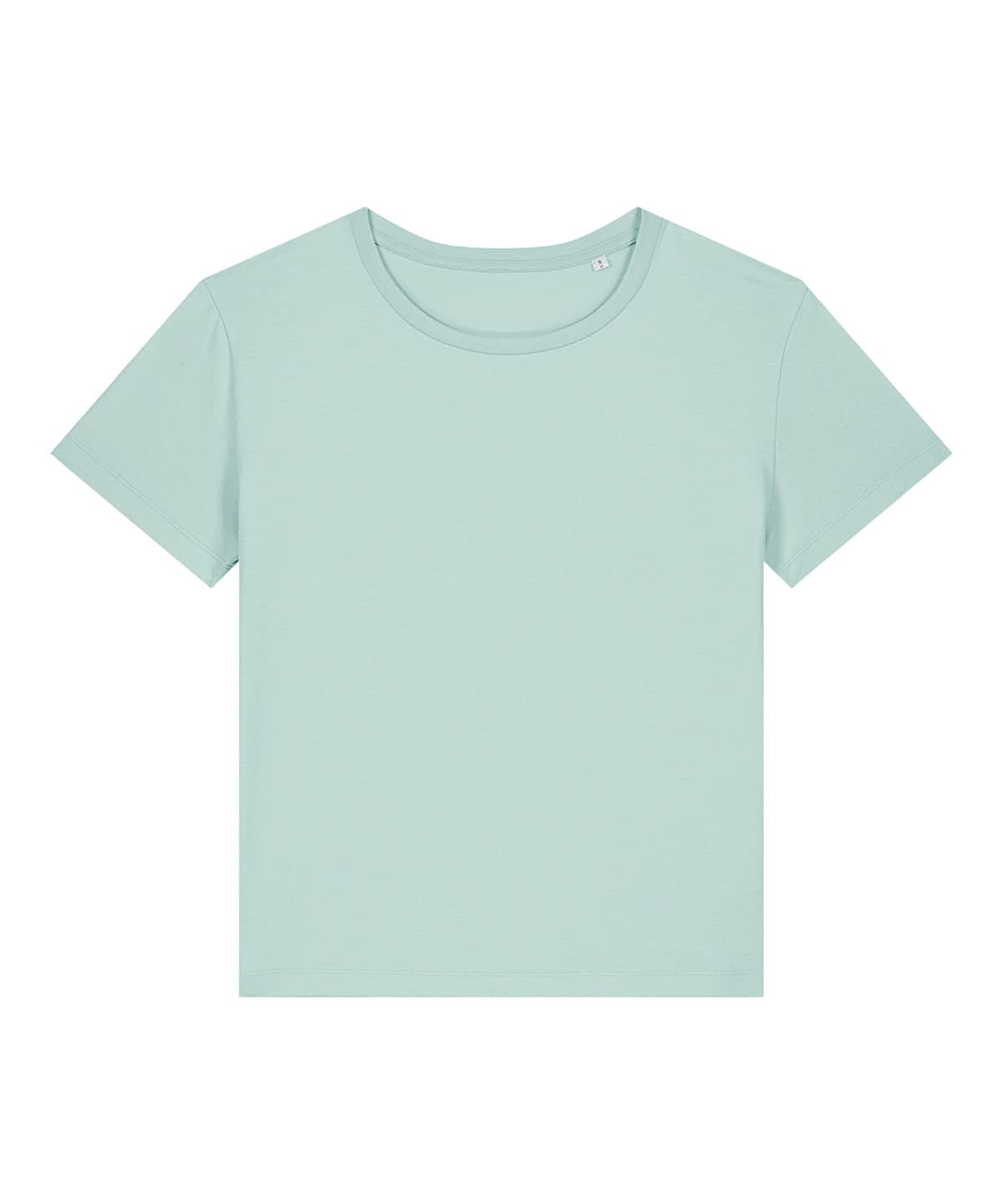 Stanley/Stella Womens Stella Serena Iconic Mid Light T Shirt STTW173 Caribbean Blue SX781 - Caribbean Blue - Customisable T-Shirt