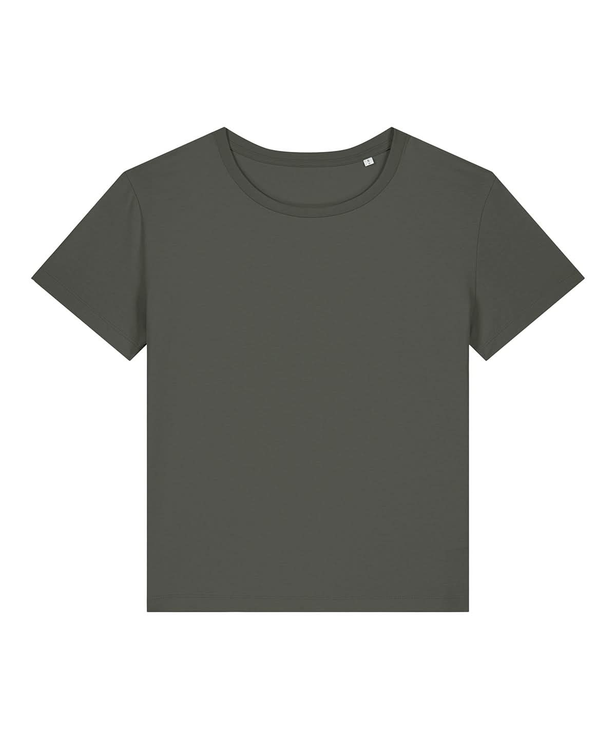 Stanley/Stella Womens Stella Serena Iconic Mid Light T Shirt STTW173 Khaki SX781 - Khaki - Customisable T-Shirt