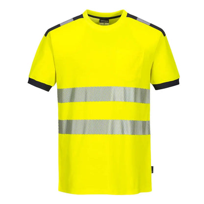 Pw3 Hi Vis Cotton Comfort T Shirt S/S T181 - - Customisable T-Shirt