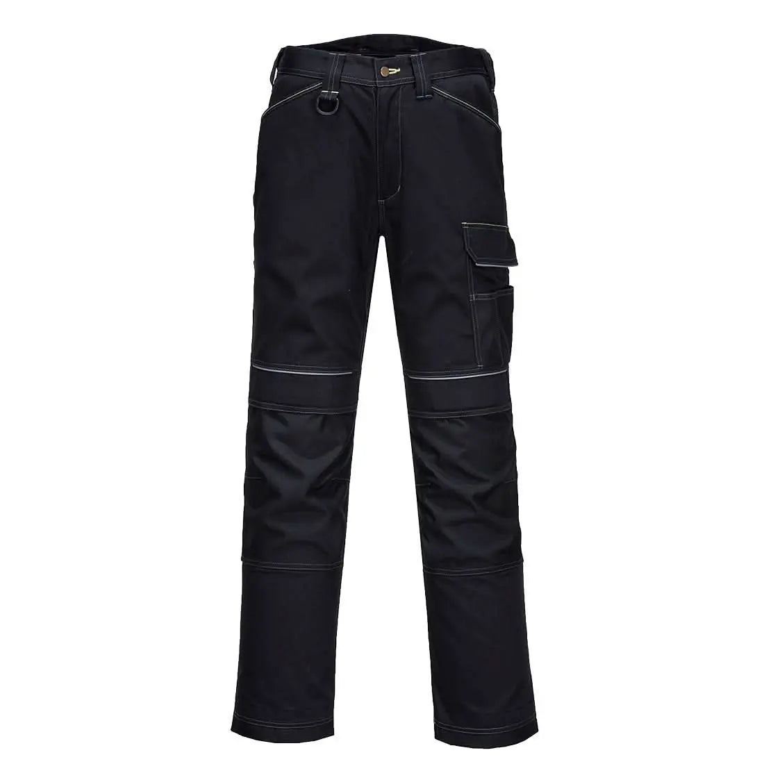 Pw3 Work Trousers T601 - Black Short - Customisable Work Trousers