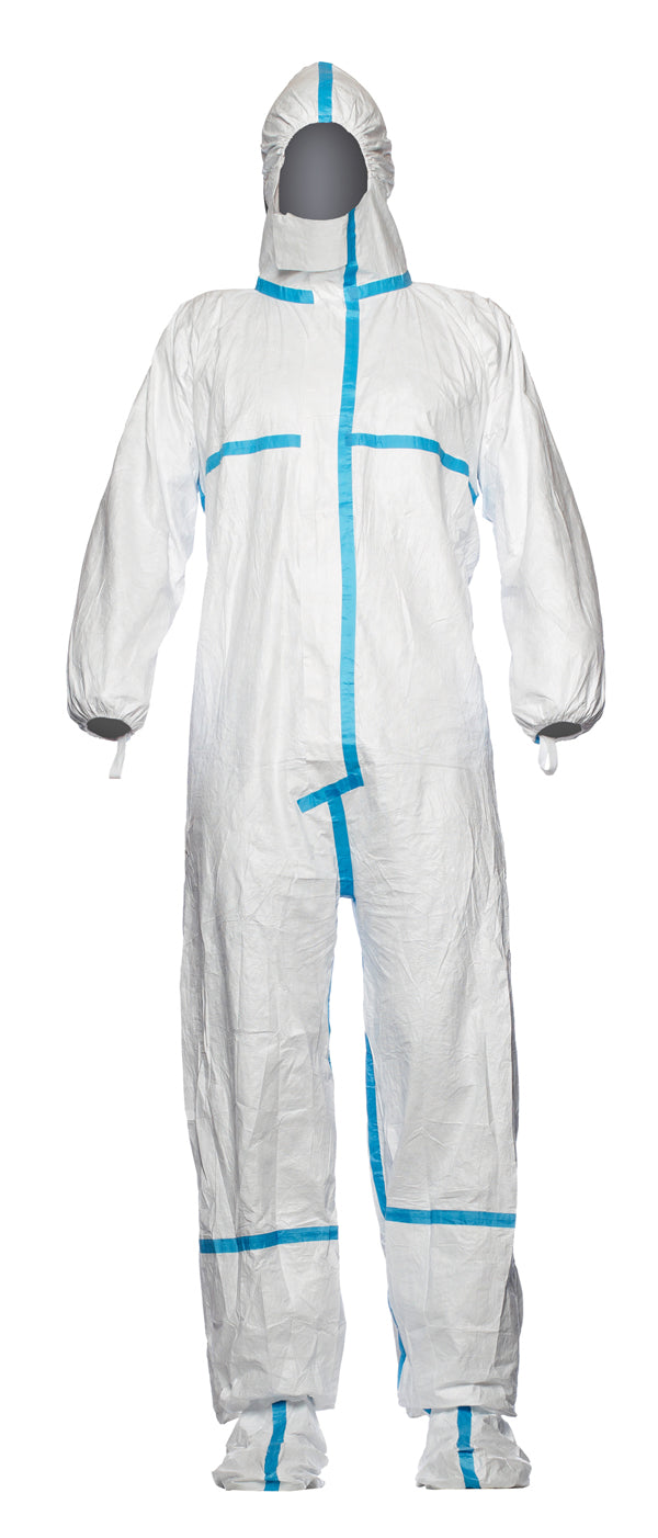 Tyvekæ Plus Disposable Coverall With Socks Tbs600 Sock - TBS600SOCK - White - Customisable Coveralls