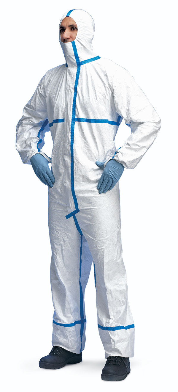 Tyvek600 Tyvekæ Plus Disposable Coverall Tbshcp - White - Customisable Coveralls