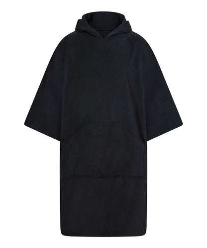 Towel City Adults poncho TC810 - Black One size - Customisable Robes