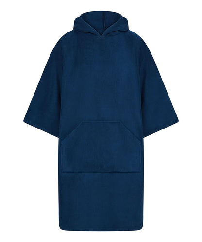 Towel City Adults poncho TC810 - Navy One size - Customisable Robes
