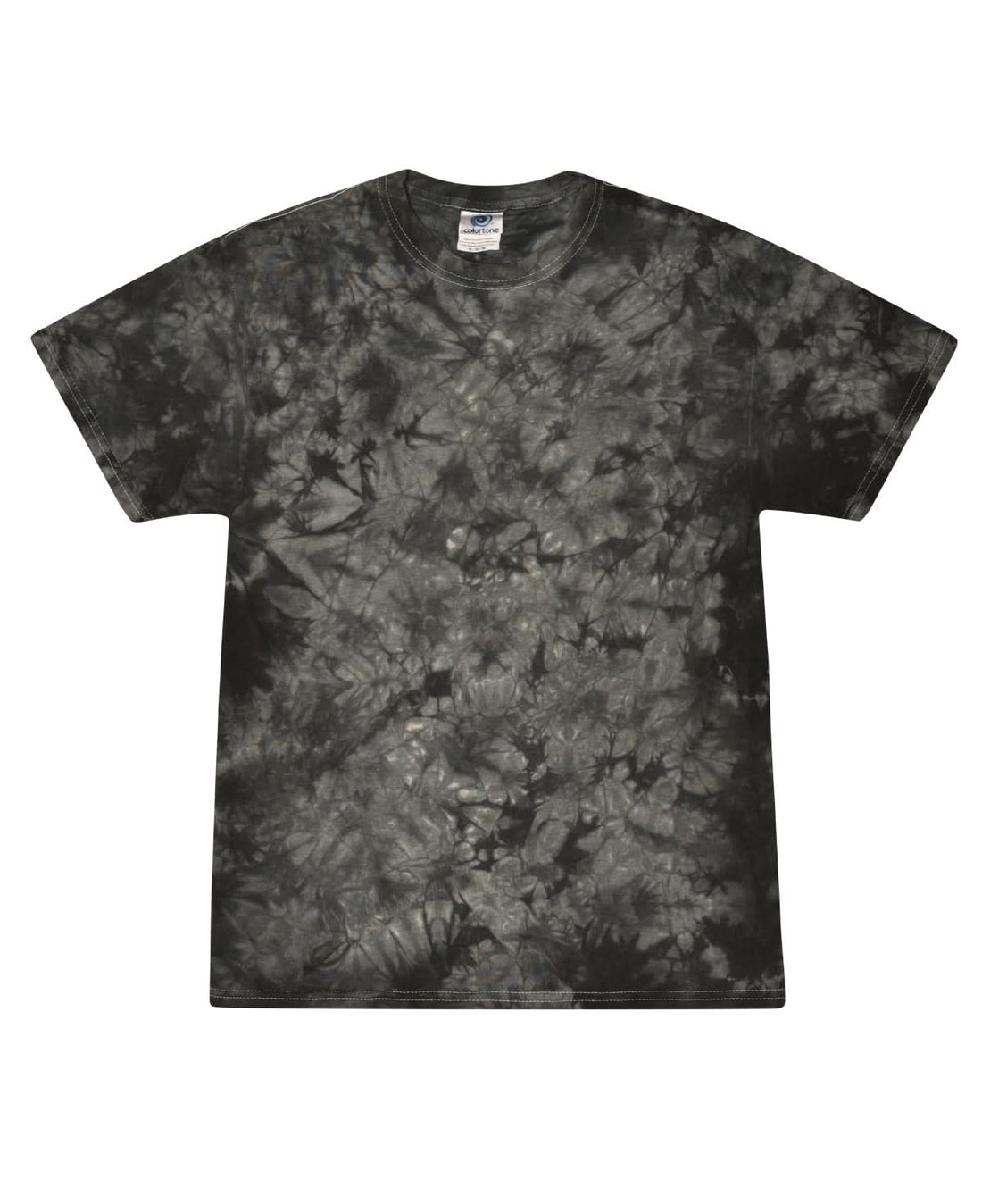 Colortone Tie Dye Shirt Crystal Black TD02M - Crystal Black - Customisable T-Shirt