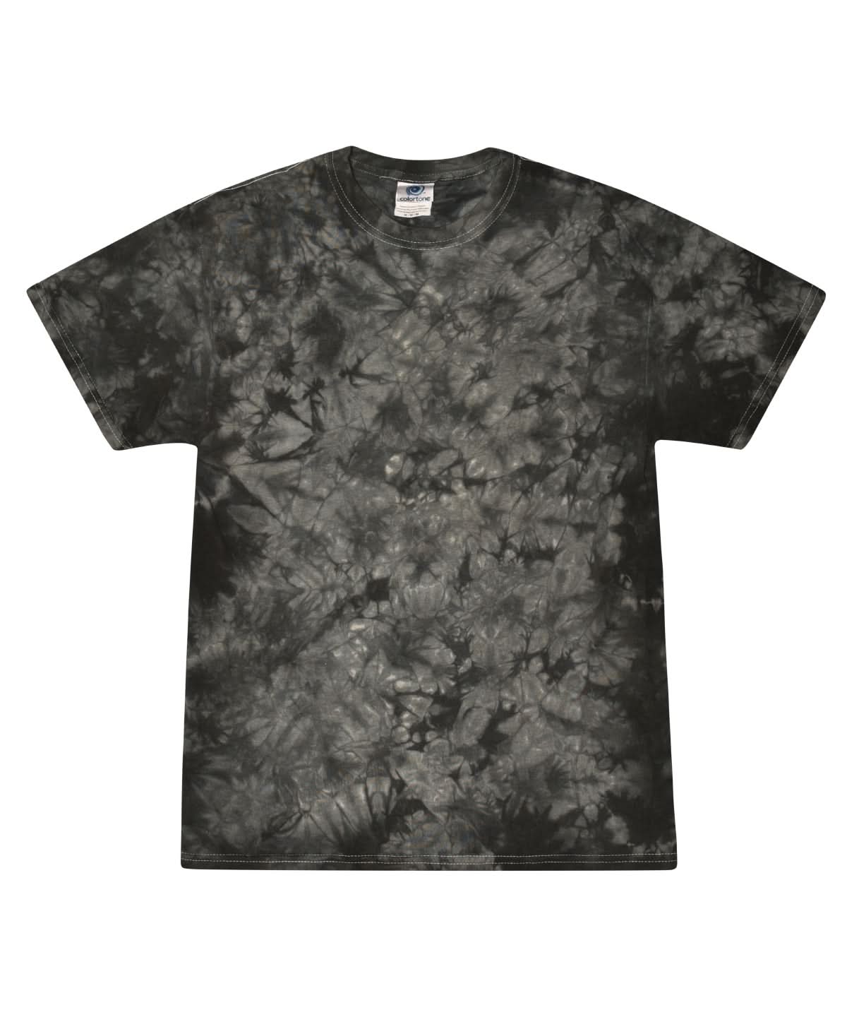 Colortone Tie Dye Shirt Crystal Black TD02M - Crystal Black - Customisable T-Shirt