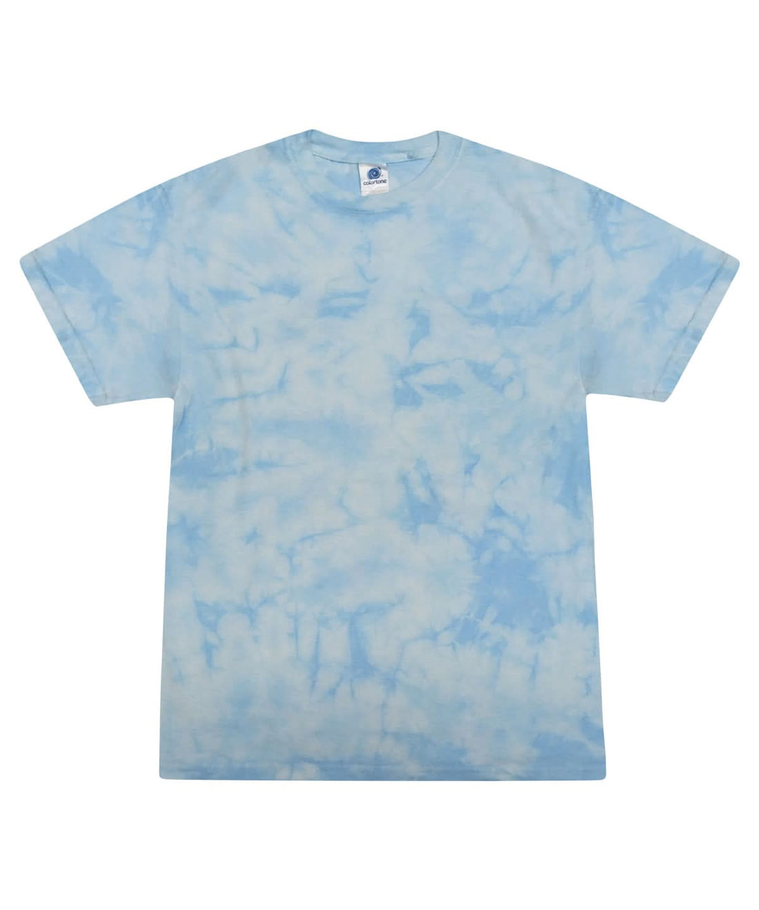 Colortone Tie Dye Shirt Crystal Carolina Blue TD02M - Crystal Carolina Blue - Customisable T-Shirt