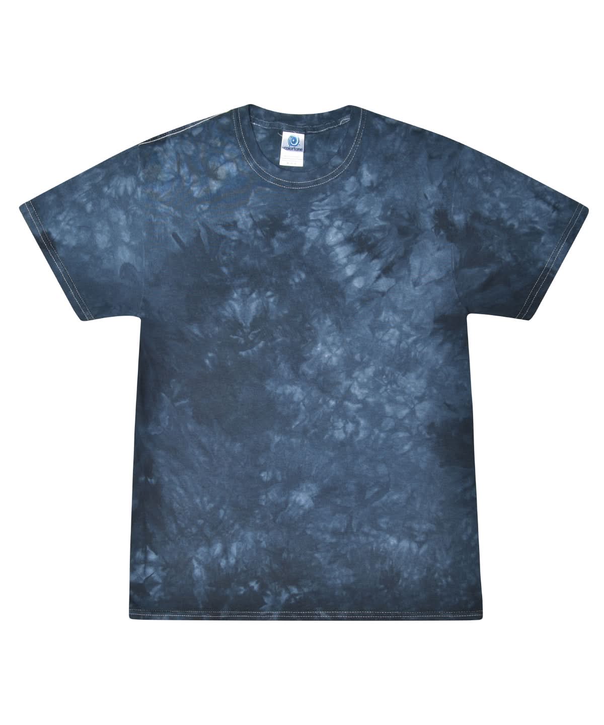 Colortone Tie Dye Shirt Crystal Navy TD02M - Crystal Navy - Customisable T-Shirt