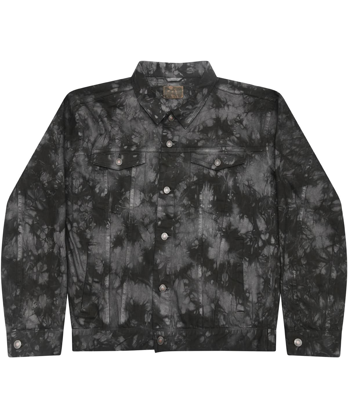 Colortone Tie dye denim jacket td32m - Crystal Black - Customisable Jacket