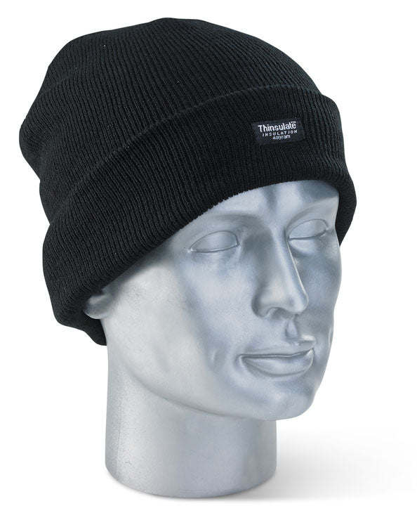 Beeswift Watch Beanie Thinsulate Hat - Black - Customisable Hats