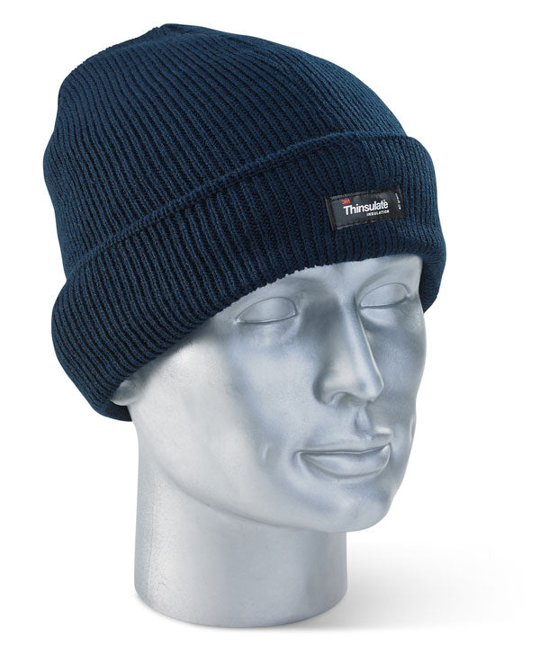 Beeswift Watch Beanie Thinsulate Hat - Navy Blue - Customisable Hats