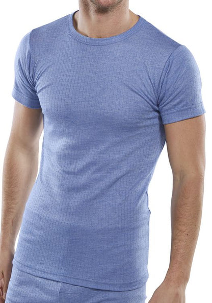Beeswift Themal Vest Short Sleeve Thvss - Blue - Customisable Thermals